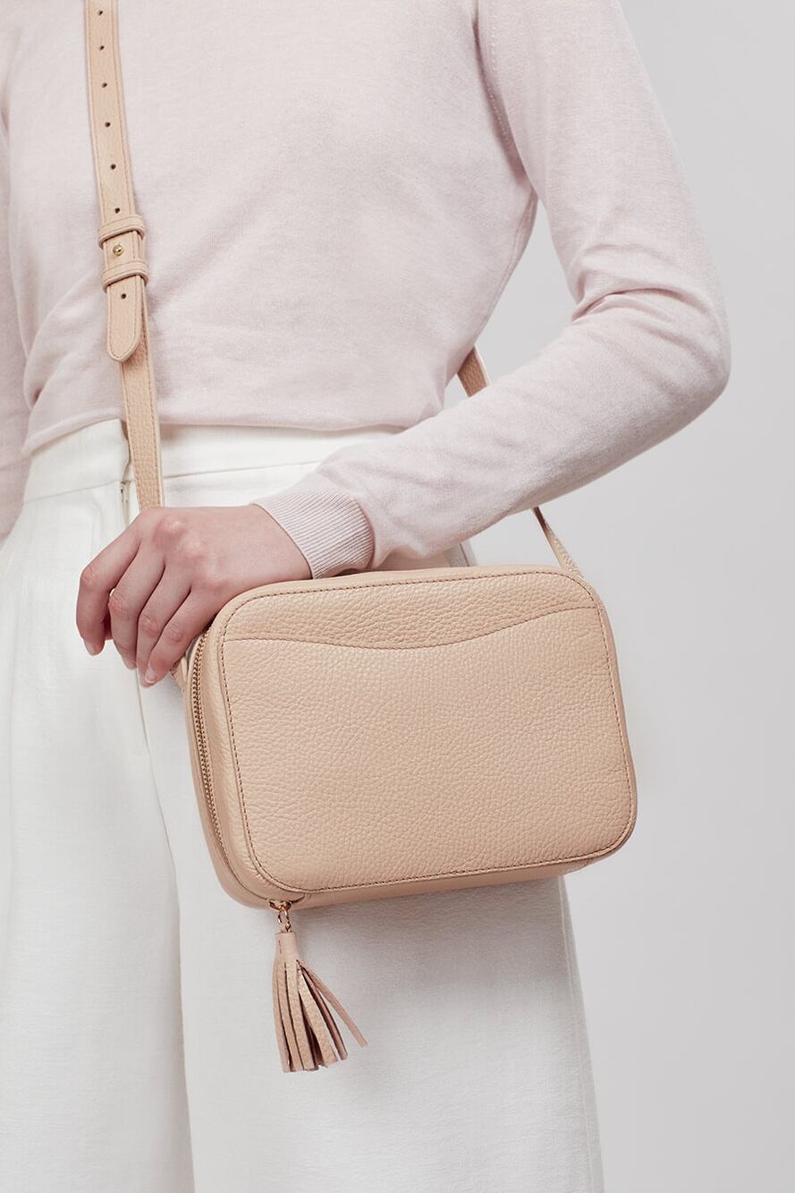 Cuyana Mini Tassle Crossbody Bag